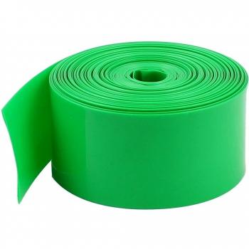 sourcing map 33Ft 10M Longitud 29,5mm Verde PVC Calor Contraíble Tubo Envoltura 1 x 18650 Batería