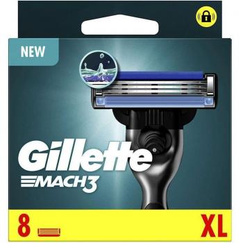 Gillette Mach 3 Cuchillas de Afeitar de Recambio - Paquete de 8