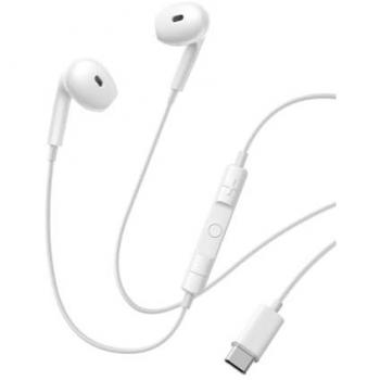 Baseus Encok CZ19 Wired In-Ear Headphones with Type-C Connector and Microphone for iOS, Mac, Xiaomi, Samsung, HUAWEI - White