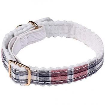 Wouapy Collar escocés para Gato, Color Morado, Talla única Ajustable para Cuello de 21/31 cm