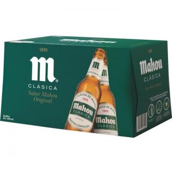 Mahou Clásica Cerveza Dorada Lager (Pack de 24)