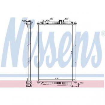 Radiador de refrigeración del motor NISSENS 614420