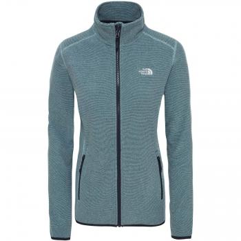 The North Face W 100 Glacier Full Z Sudadera, Mujer, BLU