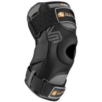 Shock Doctor 872 Soporte para Rodilla con Bisagras Duales, Unisex adulto, Negro, M