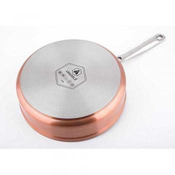 Laguiole Premium - Sartén antiadherente con tapa 28 cm cobre