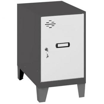 Casillero SIMONLOCKER DISM.MINI 475x300x500 con PIES ANT/GR, Metal, Antracita/Gris