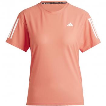 Camiseta de Manga Corta Adidas Own The Run para Mujer en Color Rosa
