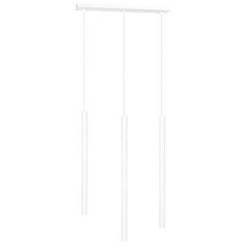 Lámpara de Suspensión Selter EPIKASA, Acero con recubrimiento de polvo, Blanco, 45x120x6 cm