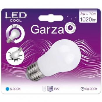 Bombilla LED Cool Standard 8W, 1020 lúmenes, Luz Blanca Fría, Equivalente a 70W, Casquillo Gordo E27, 50.000 horas de duración, Refrigeración líquida