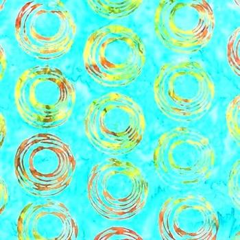Algodón Tela Fat Quarter - moda - dulce vida Pat Sloan - Batik - Aqua Sky - 43057 83 - Juego con uno para ti, uno para mí BATIKS, Pueblo Natal niña y uno para ti, uno para mí impresiones