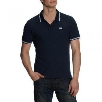 Helly Hansen Kos Ss - Polo de manga corta para hombre, color azul, talla L