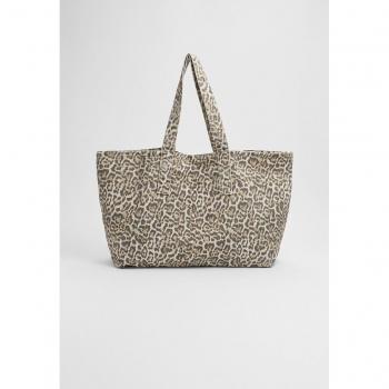 Caramel Printed Fabric Tote Bag OS