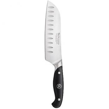 Robert Welch Professional V 17cm Santoku Knife - Engraved or Personalised, crafted from German 1.4116 Stainless Steel, all-purpose knife for slicing, dicing, chopping and mincing