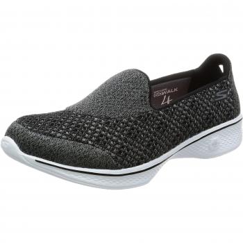 Skechers Go Walk 4 - Kindle, Zapatillas Mujer, Negro