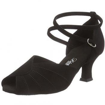Diamant Damen Latein Tanzschuhe 027-064-040, Zapatos de Danza Moderna/Jazz Mujer, Negro, 43 1/3 EU