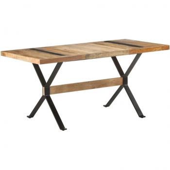 Rough Mango Wood Dining Table 63x31.5x29.9 - vidaXL