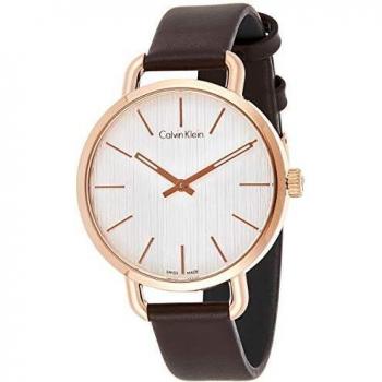 Calvin Klein Reloj Analogico para Mujer de Cuarzo con Correa en Cuero K7B236G6