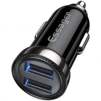 Cargador de coche USB Essager 2.4A Tipo C Carga Rápida QC 3.0 para iPhone 14, 13, 12 Pro Max y Xiaomi