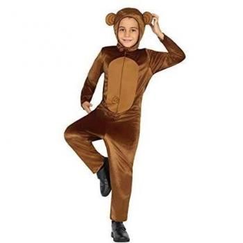 Disfraz de Mono Marrón para Niño, Talla 7-9 Años