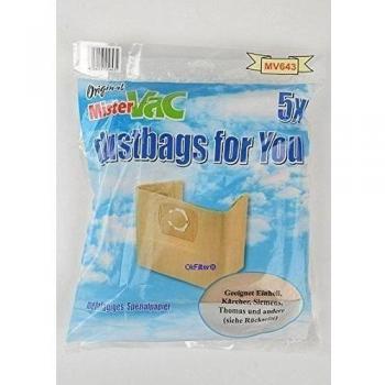 10x Thomas Saco de filtro de papel Bolsas de aspiradora bolsa para el polvo bolsas de filtro/Adecuado para modelo PP 1620C
