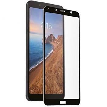 Muvit Protector Pantalla Xiaomi Redmi 7A Vidrio Templado Plano Marco Negro