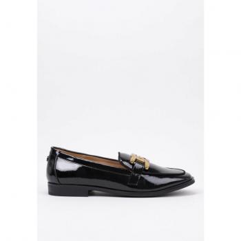 Mocasín Plano La Strada 2200127 Mujer Negro Talla 37