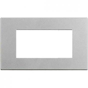 Placa 4 Módulos Bticino Axolute Air Personalizable Blanco Opaco HW4804AW