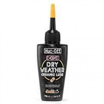 Muc-Off E-Bike Dry Chain Lube 50ml - Premium Dry Weather Lubricant with UV Tracer for Electric Bikes