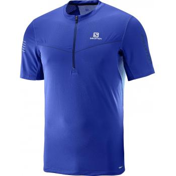 SALOMON FAST WING HZ SS TEE M - Camiseta, Hombre, Azul