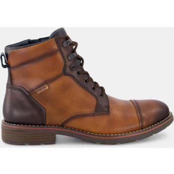 Pikolinos York M8U-4197C1 Botas para Hombre de Piel con Cordones y Puntera Recta en Color Marrón Cuero