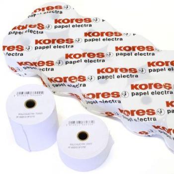 Papel Electra Rollo 70mmx65m Pack de 10 Unidades Kores Grafoplas 66609500