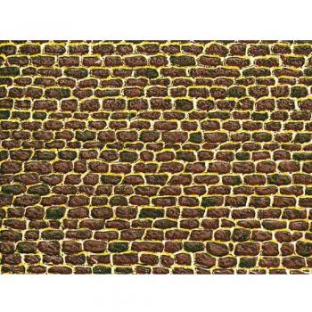Auhagen 50.102,0 - mampostería irregular papel decorativo, 220 x 100 mm, colorido , color/modelo surtido