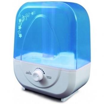 HJM Humidificador ultrasónico GS5003 | Silencioso | 35 W | 5 L | Gran caudal de Vapor Regulable | Descalcificador de Agua | Ideal para casa, dormitorios de bebé, 25 W, 5 litros, plástico, Azul