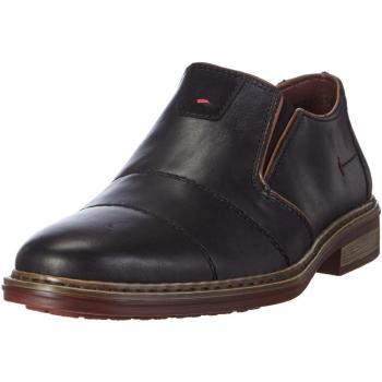 Rieker 17661 - Zapatillas de casa de cuero hombre, color negro, talla 40
