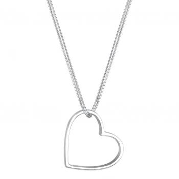 Collar de Corazón Filigrana en Plata Esterlina 925 para Mujer - 45 cm