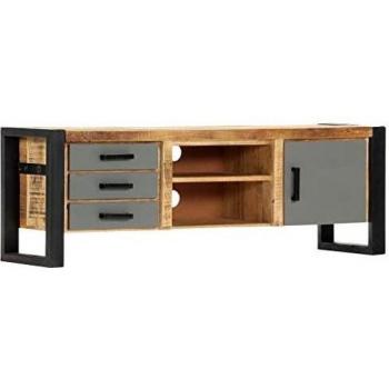 Mango Wood TV Stand 47.2x11.8x15.7 Solid Construction