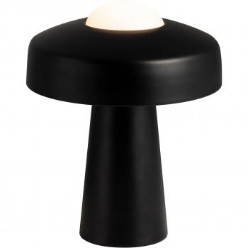 Lámpara de mesa Nordlux Time, negro, metal, encendido táctil