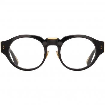 Linda Farrow LEON LFL1324 C1 Men's Eyeglasses Black Size 50 - Blue Light Block Available