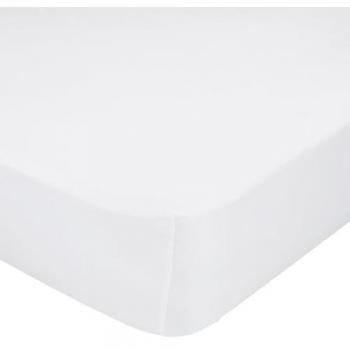 Bajera Básica 100% Algodón Blanco, 140x200 cm (Cama 135/140), Calidad de 150 TC, Fabricada en España