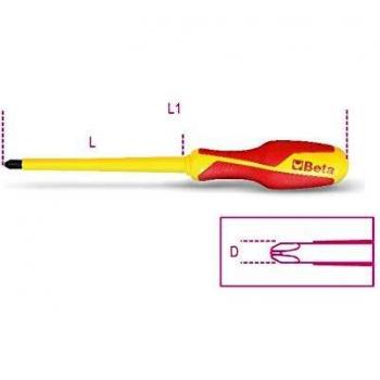 Destornillador aislado Beta 1272MQ VDE Phillips PH0 x 3 x 60mm 1000V