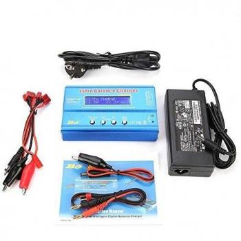Fafeicy LiPo Cargador, B6 80W Digital LCD RC Balance Cargador, carga apto para batería NiMH RC
