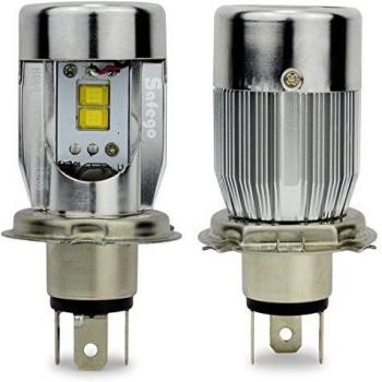 safego 50 W H4 Hi/Lo coche bombillas de Kit de faro LED de Alta bajo luces LED de motor Dual Beam 25 W x2 2800lm x2 Kit