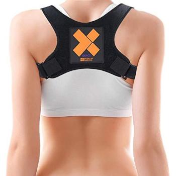 Corrector de Postura X Brace para Hombres y Mujeres por Everyday Medical I Soporte Ajustable para Mejorar Postura I Reducir el Dolor de Hombros y Espalda I Soporte de Corrección de Postura Discreta