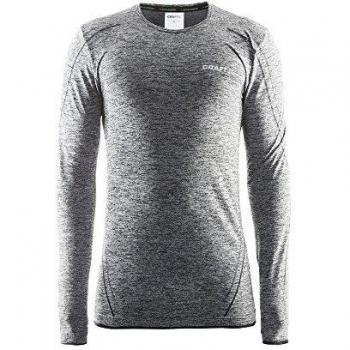 Craft Active Comfort Camiseta térmica, Hombre, Negro Melange, L