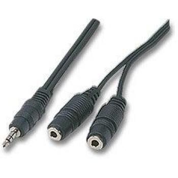 Manhattan 332361 Cable de Audio 1,8 m 3,5mm Negro - Cables de Audio