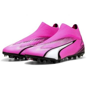 Botas de fútbol Puma Ultra Match+ LL MG rosa, modelo 107760 01, talla 40