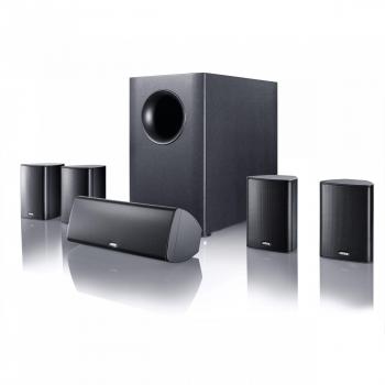Sistema de Cine en Casa 5.1 Canton Movie 165 - Negro con Subwoofer Amplificado de 120 Vatios