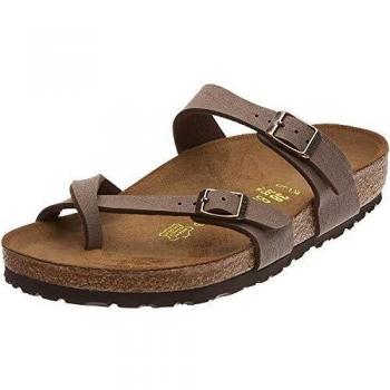 Sandalias Birkenstock Mayari Unisex de Nubuck en Color Mocca, Talla 6 UK, Ajuste Estrecho