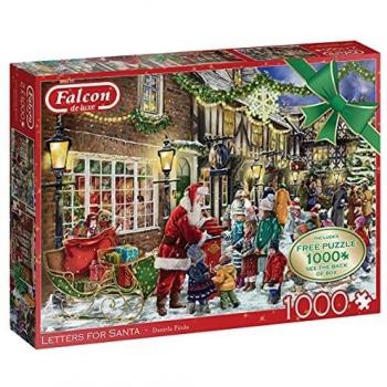 Puzzle Falcon Cartas para Santa 2x1000 Piezas 11343