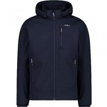 Chaqueta Softshell CMP Hombre Azul Medianoche con Capucha Desmontable Talla L
